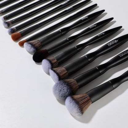 BLACK LUXE FACE & EYES 1986 PRO TOOLS - 16 Piece Brush Set